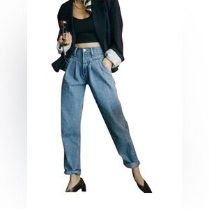 RE/DONE The Savi Tapered Pleated Jean 28 Redone